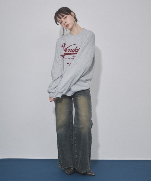 ENVYM（アンビー）の「ヴィンテージプリントオーバーサイズスウェット（スウェット・レディース・グレー/レッド/ブラウン/ブラック・FREE）」の19枚目の写真