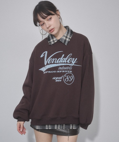 ENVYM（アンビー）の「ヴィンテージプリントオーバーサイズスウェット（スウェット・レディース・グレー/レッド/ブラウン/ブラック・FREE）」の10枚目の写真