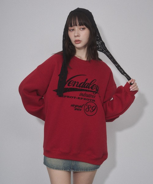 ENVYM（アンビー）の「ヴィンテージプリントオーバーサイズスウェット（スウェット・レディース・グレー/レッド/ブラウン/ブラック・FREE）」の14枚目の写真