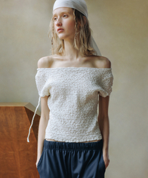 Flory half blouse (white)