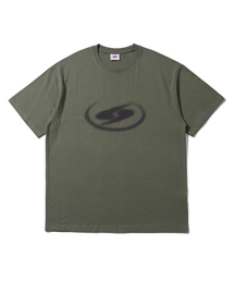 ピクセルエフェクト半袖Tシャツカーキ