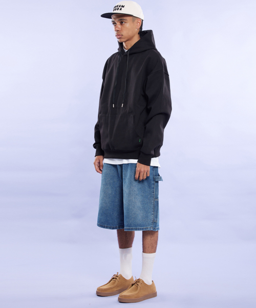 CREAM SODA LAB(クリームソーダラボ)の「ブランクオールシーズンフードブラック(パーカー・レディース・ブラック・MEDIUM/LARGE/X-LARGE)」の3枚目の写真