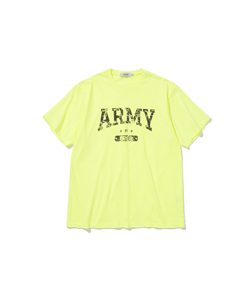 [UN] ARMY グラフィティ Tシャツ ネオンイエロー