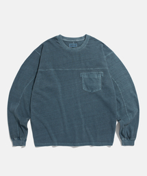 ESPIONAGE | Over Washed Pocket LS Tee Washed Blue(Tシャツ/カットソー)