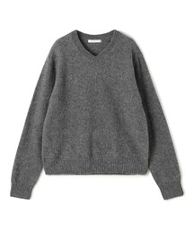 ベビーアルパカボイルド Vネックプルオーバー