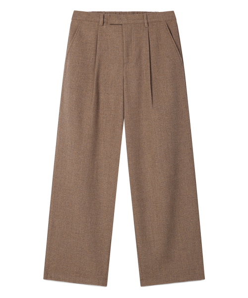 PRAIRIE GINZA(プレリーギンザ)の「ウールリラックスフィットスラックス(ベージュ)(スラックス・メンズ・ベージュ・SMALL/MEDIUM/LARGE)」の3枚目の写真