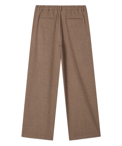 PRAIRIE GINZA(プレリーギンザ)の「ウールリラックスフィットスラックス(ベージュ)(スラックス・メンズ・ベージュ・SMALL/MEDIUM/LARGE)」の2枚目の写真