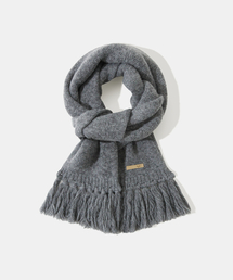 Diamond Layla（ダイアモンドレイラ）の「Baby Alpaca & Ramswool Tassel Muffler M7 Merange Gray（マフラー）」