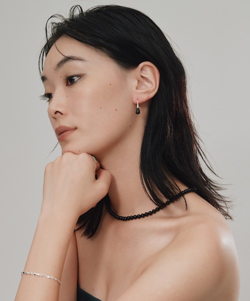 novice（ノーヴィス）の「【novice】 Drop Stone Pierce［Silver925］（ピアス（両耳用）・レディース・シルバー系その他/ゴールド系その他/ゴールド系その他2/シルバー系その他2・FREE）」の8枚目の写真