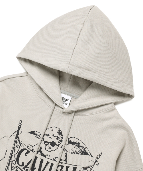 Cavish(カビシ)の「FLAG ANGELS HOODIE ASH(CV2EFUM403A)(パーカー・レディース・ライトグレー・SMALL/LARGE/X-LARGE)」の3枚目の写真