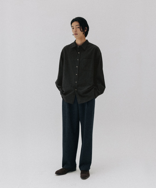 BLANKROOM(ブランクルーム)の「テキスタイルシャツ_メランジェチャコール(シャツ/ブラウス・メンズ・その他・2/4/1/3)」の6枚目の写真