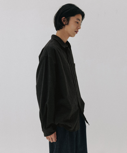BLANKROOM(ブランクルーム)の「テキスタイルシャツ_メランジェチャコール(シャツ/ブラウス・メンズ・その他・2/4/1/3)」の3枚目の写真
