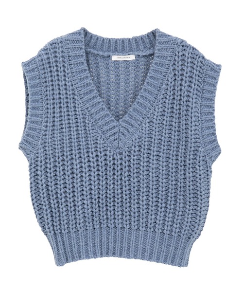 セール】ローゲージVネックニットベスト（ベスト）｜AMERICAN HOLIC