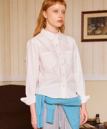 WESTERN SOLID SHIRT / white
