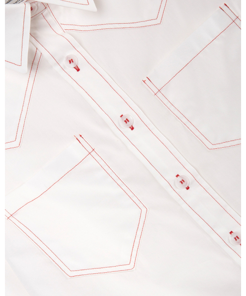 HERETIC(ヘレティック)の「WESTERN SOLID SHIRT / white(シャツ/ブラウス・レディース・その他・FREE)」の3枚目の写真