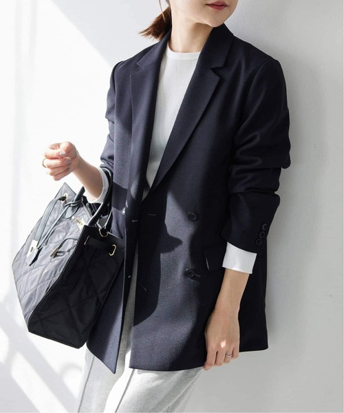 【美品】SLOBE IENA ウォッシャブルツイルダブルジャケット　36 セットアップ対応可/追加2》ウォッシャブルツイルダブルジャケット