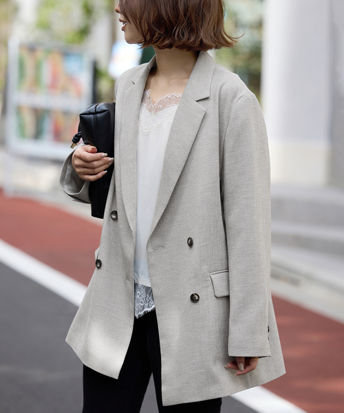 セットアップ対応可/追加2》ウォッシャブルツイルダブルジャケット