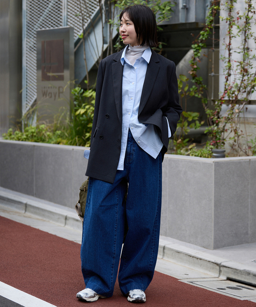 セットアップ対応可/追加2》ウォッシャブルツイルダブルジャケット