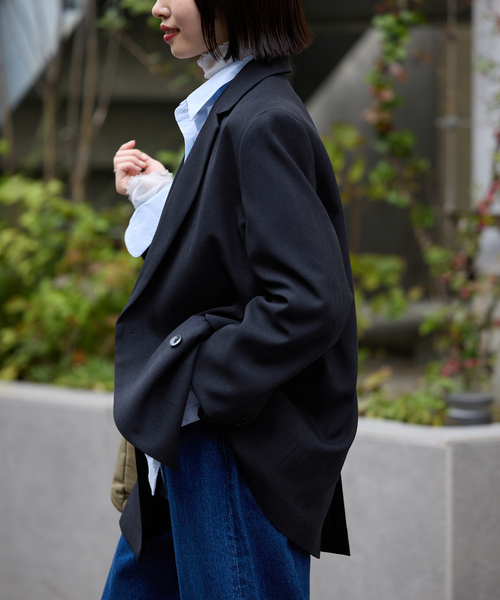 セットアップ対応可/追加2》ウォッシャブルツイルダブルジャケット