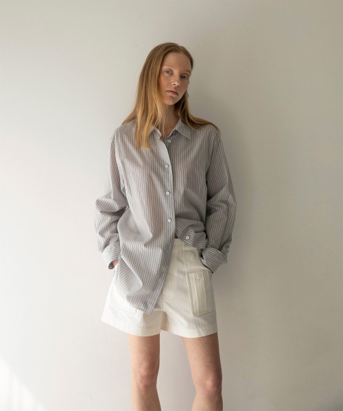 ANOTHER OFFICE WOMEN(アナザー オフィス ウーマン)の「w. Bush Herringbone Shorts (White)(その他パンツ・レディース・その他・34/36)」の3枚目の写真