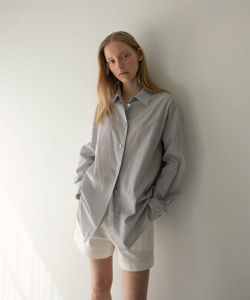 ANOTHER OFFICE WOMEN(アナザー オフィス ウーマン)の「w. Bush Herringbone Shorts (White)(その他パンツ・レディース・その他・34/36)」の4枚目の写真