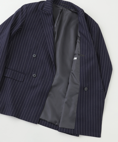 JOINT WORKS（ジョイントワークス）の「J ダブルストライプジャケット（テーラードジャケット・メンズ・チャコールグレー/ネイビー・MEDIUM/LARGE）」の11枚目の写真