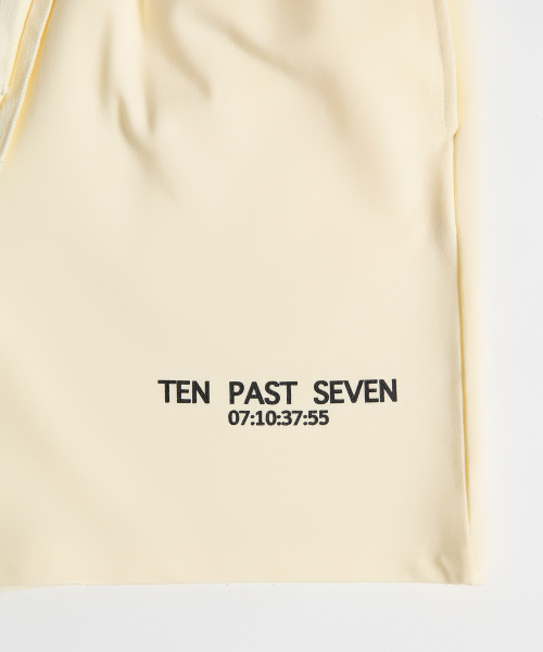 TEN PAST SEVEN(テン ファスト セブン)の「ロゴスウェットショーツ - アイボリー(その他パンツ・メンズ・その他・SMALL/MEDIUM/LARGE)」の5枚目の写真