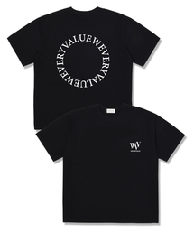 WEVERYVALUE（ウィベリべリュー）の「WVV Value Overfit Short Sleeve T-Shirt Black（Tシャツ/カットソー）」