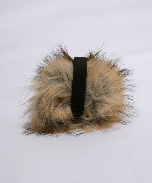 shopnikoniko(ショップニコニコ)の「耳当て イヤーマフ イヤマフ ボリューム MIXフェイクファー 耳あて イヤーマフラー(イヤーマフ・レディース・ブラウン・フリー)」の8枚目の写真