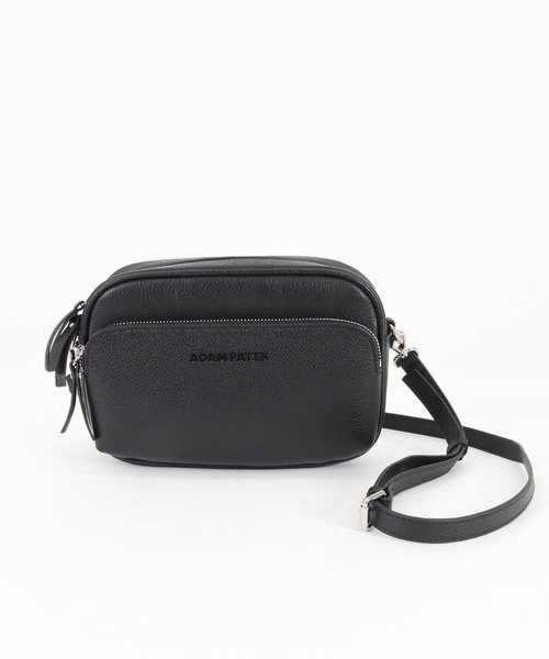 ADAM PATEK（アダムパテック）の「ADAMPATEK/shrink leather mini camera bag/レザーミニカメラバッグ（ショルダーバッグ・メンズ・ブラック・FREE）」の2枚目の写真