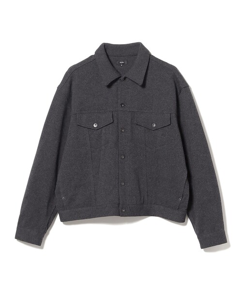 BEAMS(ビームス)の「カットソー G-ジャケット【リラックスフィット】(ブルゾン・メンズ・ブラック/グレー・L/M/XL/S)」の2枚目の写真