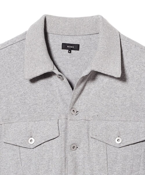 BEAMS(ビームス)の「カットソー G-ジャケット【リラックスフィット】(ブルゾン・メンズ・ブラック/グレー・L/M/XL/S)」の4枚目の写真