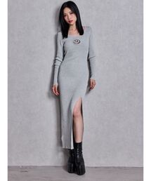 GYDA | GD bijou MOLD LONGニットワンピース(ワンピース)