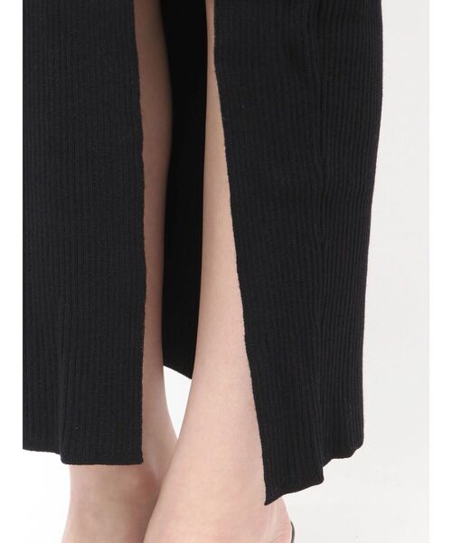 GYDA(ジェイダ)の「GD bijou MOLD LONGニットワンピース(ワンピース・レディース・ブラック/グレー・FREE)」の6枚目の写真