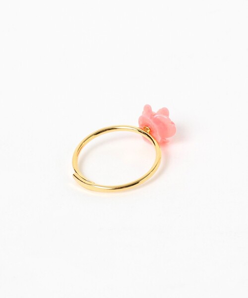 Ray BEAMS(レイビームス)の「プチ フラワー リング(リング・レディース・ブラック/サックスブルー/ピンク/ラベンダー・ONE SIZE)」の11枚目の写真