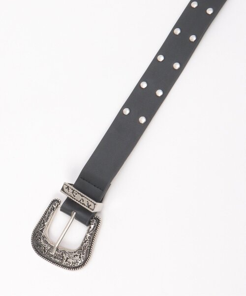 VENCEEXCHANGE（ヴァンスエクスチェンジ）の「スタッズレザーウエスタンベルト（ベルト・レディース・ブラウン/ブラック・FREE）」の11枚目の写真