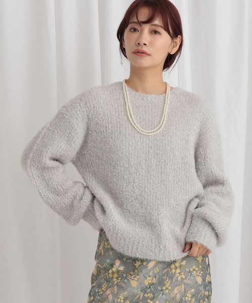 mysty woman（ミスティウーマン）の「ファンシーニット 636342（ニット/セーター・レディース・オフホワイト/グレー/ブルー/ピンク系その他・FREE）」の22枚目の写真