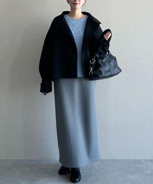 mysty woman（ミスティウーマン）の「ファンシーニット 636342（ニット/セーター・レディース・オフホワイト/グレー/ブルー/ピンク系その他・FREE）」の20枚目の写真