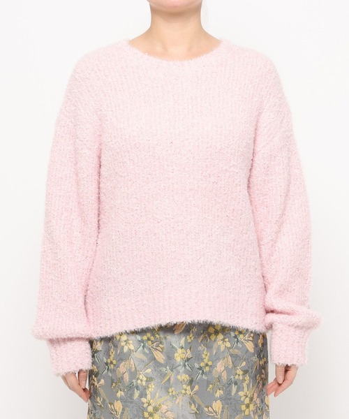 mysty woman（ミスティウーマン）の「ファンシーニット 636342（ニット/セーター・レディース・オフホワイト/グレー/ブルー/ピンク系その他・FREE）」の10枚目の写真