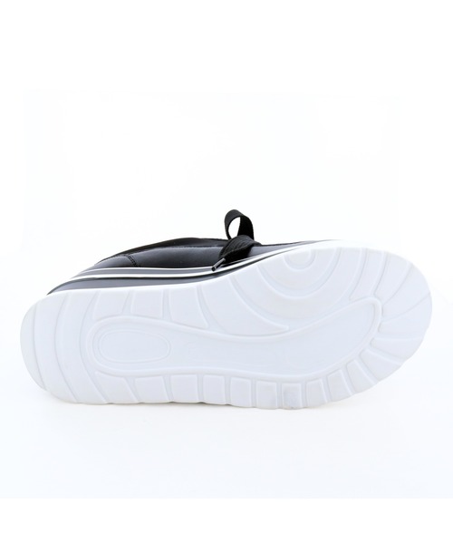 byあしながおじさん（バイアシナガオジサン）の「厚底レースアップスニーカー　8710637（スニーカー・レディース・ブラック/ベージュ/ライトグレー・M/S/L/LL）」の16枚目の写真