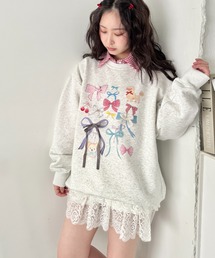 SOLLON.（ソルロン）の「ファンシーリボンプリントプルオーバー（スウェット）」