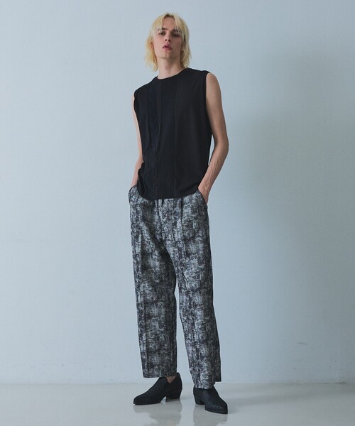 5351 POUR LES HOMMES(ゴーサンゴーイチプールオム)の「【コンビネーション】ノースリーブ Tシャツ(Tシャツ/カットソー・メンズ・ホワイト/ブラック・44/46/48/50)」の3枚目の写真