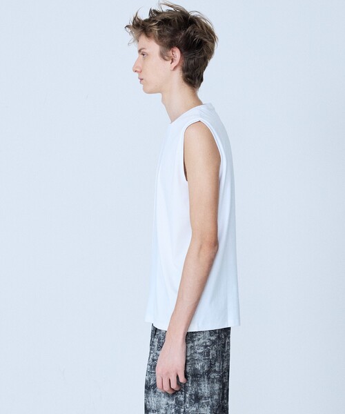 5351 POUR LES HOMMES(ゴーサンゴーイチプールオム)の「【コンビネーション】ノースリーブ Tシャツ(Tシャツ/カットソー・メンズ・ホワイト/ブラック・44/46/48/50)」の4枚目の写真