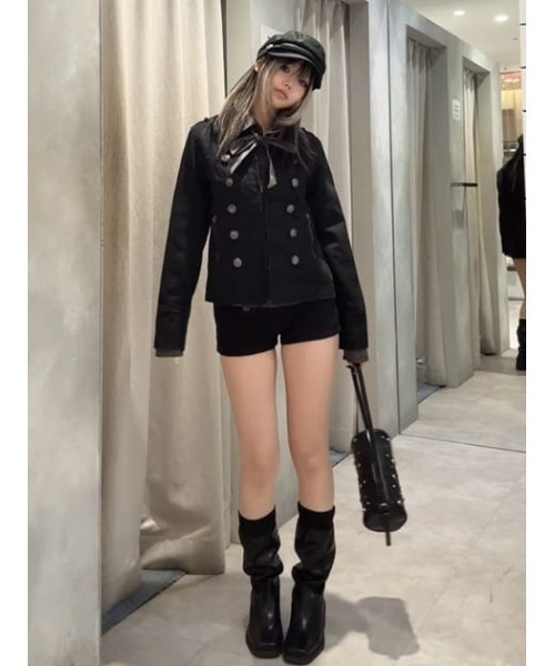 LAGUA GEM（ラグアジェム）の「RIB FIT LONG ブーツ（ブーツ・レディース・ブラック・SMALL/MEDIUM/LARGE）」の16枚目の写真