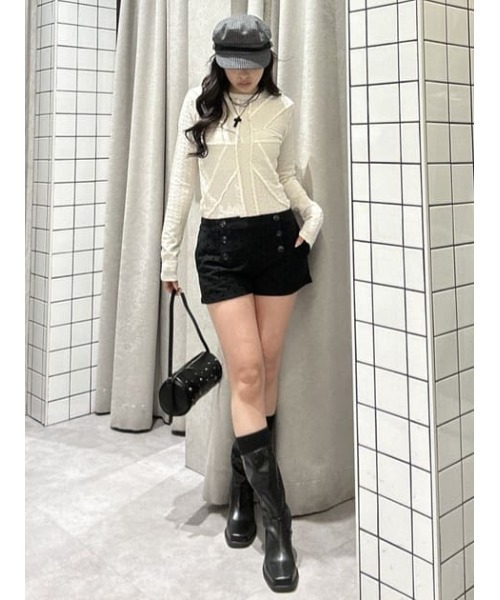 LAGUA GEM（ラグアジェム）の「RIB FIT LONG ブーツ（ブーツ・レディース・ブラック・SMALL/MEDIUM/LARGE）」の17枚目の写真