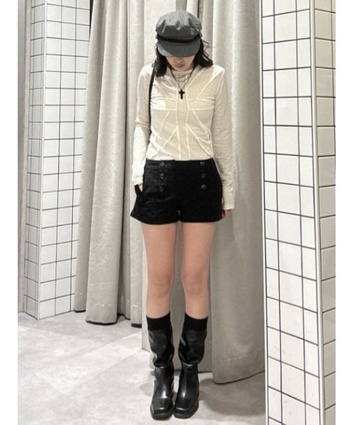 LAGUA GEM（ラグアジェム）の「RIB FIT LONG ブーツ（ブーツ・レディース・ブラック・SMALL/MEDIUM/LARGE）」の18枚目の写真