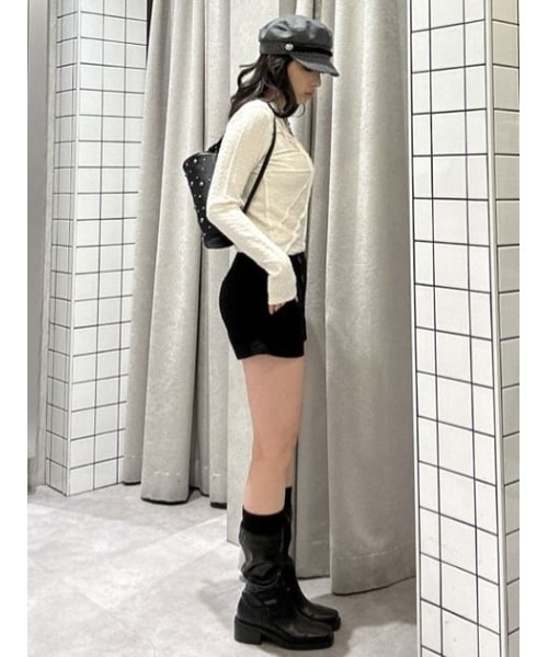 LAGUA GEM（ラグアジェム）の「RIB FIT LONG ブーツ（ブーツ・レディース・ブラック・SMALL/MEDIUM/LARGE）」の19枚目の写真