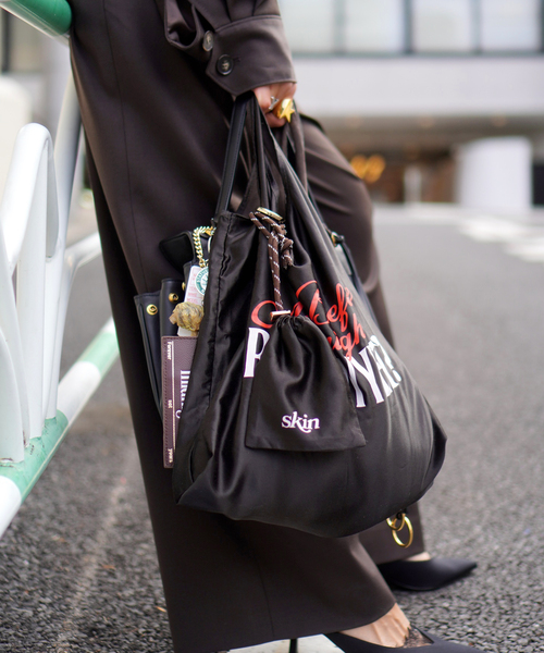 SKIN(スキン)の「【SKIN/スキン】Reversible Bag(トートバッグ・レディース・ブラウン/レッド・FREE)」の9枚目の写真