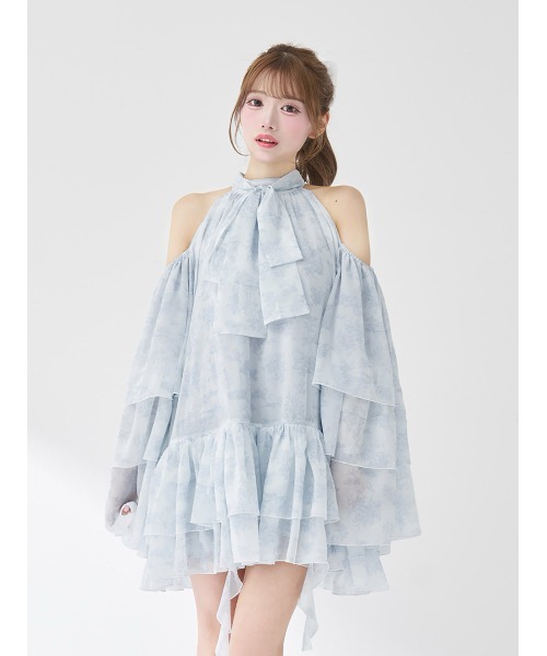 Darich（ダーリッチ）の「トワルドジュイシフォンフリルミニワンピース（ワンピース・レディース・サックスブルー/ピンク/イエロー・FREE/FL）」の15枚目の写真