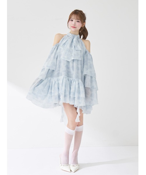 Darich（ダーリッチ）の「トワルドジュイシフォンフリルミニワンピース（ワンピース・レディース・サックスブルー/ピンク/イエロー・FREE/FL）」の16枚目の写真